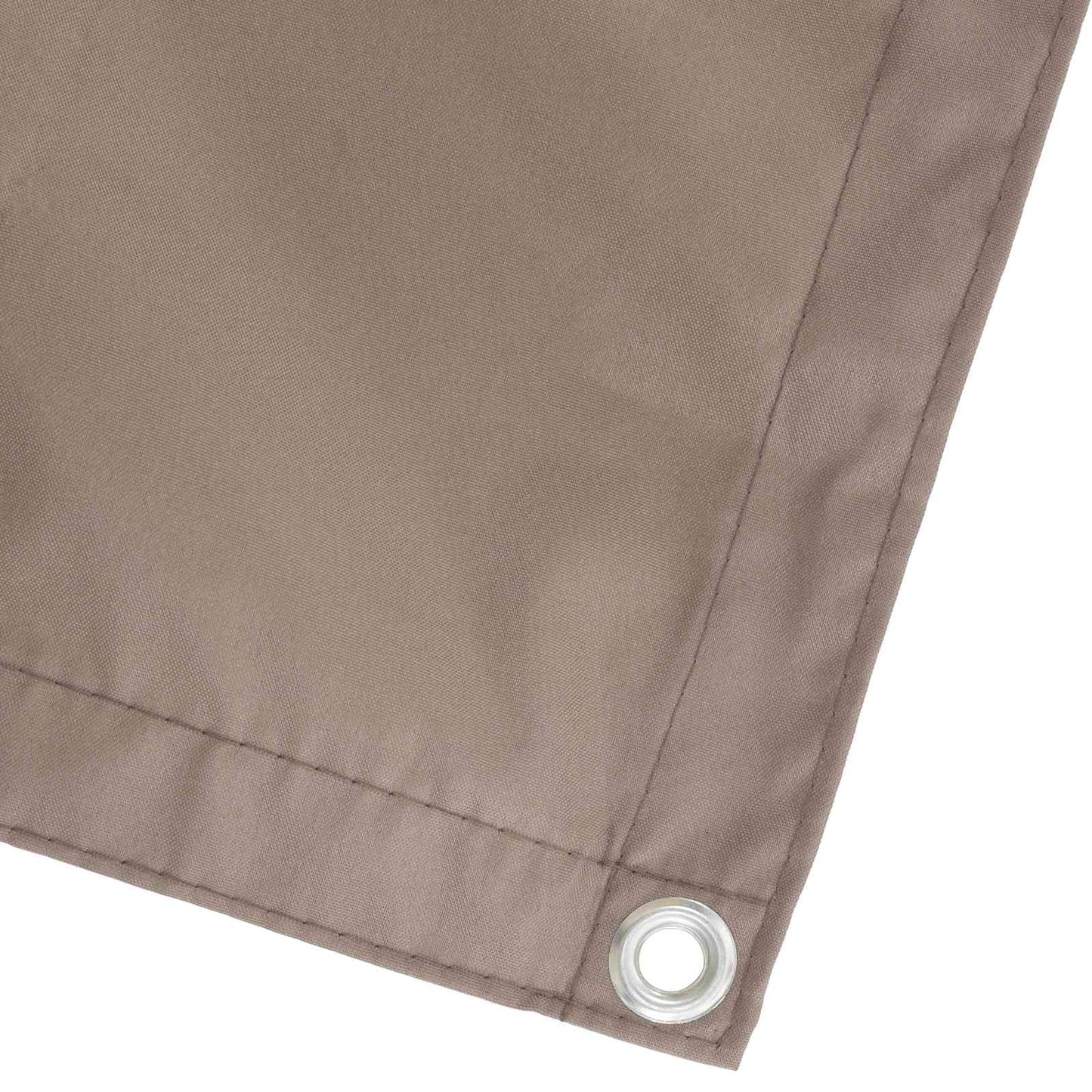 Balkong privat skjerm 180 x 800 cm Stoff med PU-belegg Gråbrun