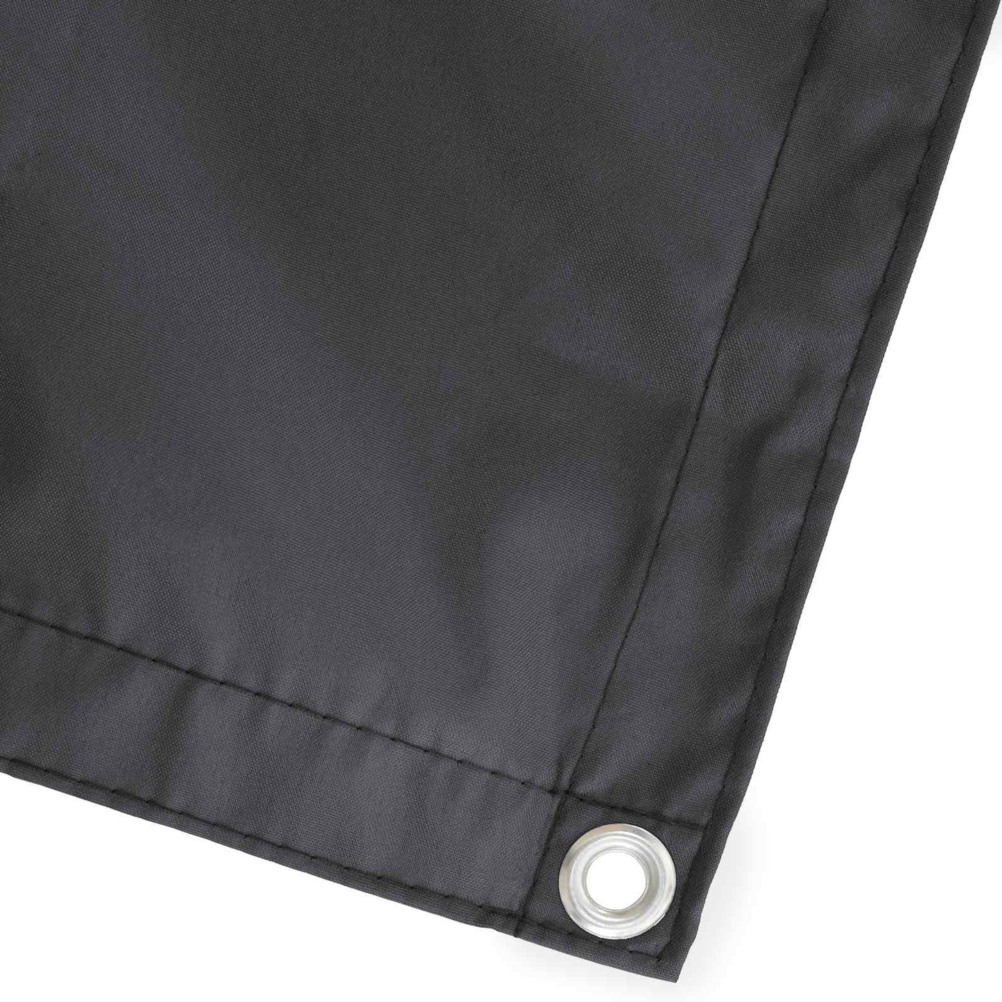 Balkong privat skjerm 200 x 1000 cm Stoff med PU-belegg Svart