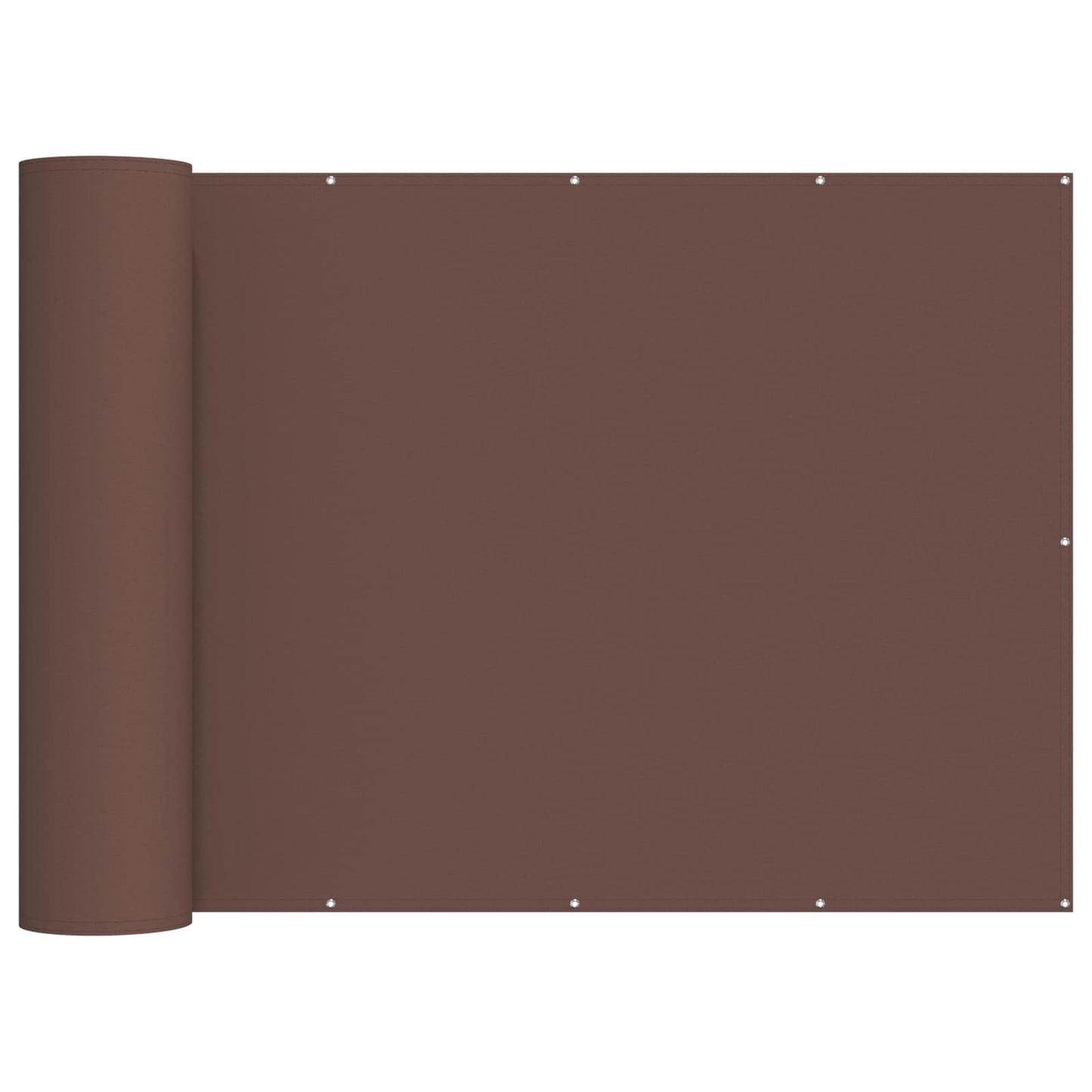 Balkong privat skjerm 200 x 400 cm Stoff med PU-belegg Brun
