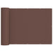Balkong privat skjerm 200 x 800 cm Stoff med PU-belegg Brun