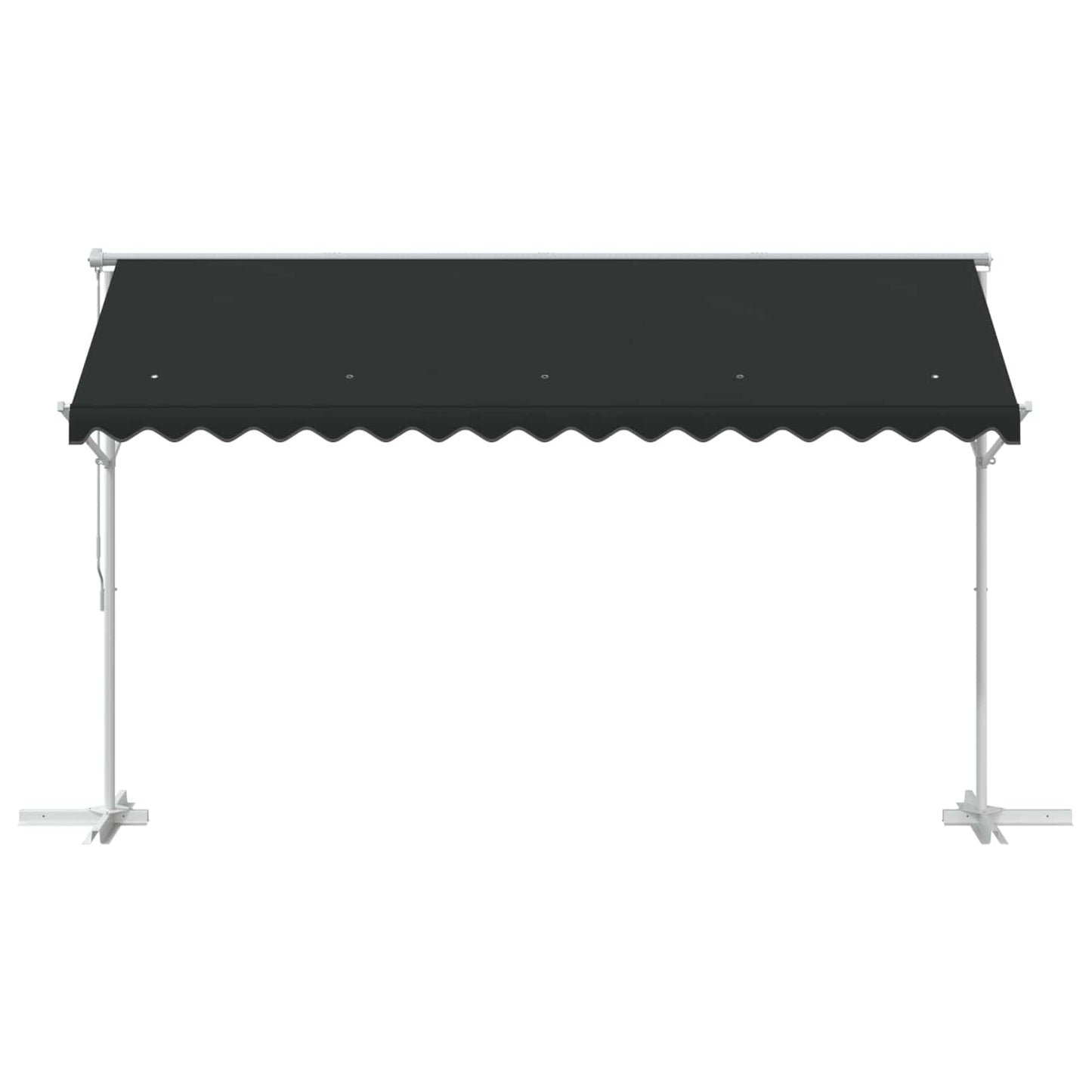 Frittstående markise 4 × 3 m Polyester Antrasitt