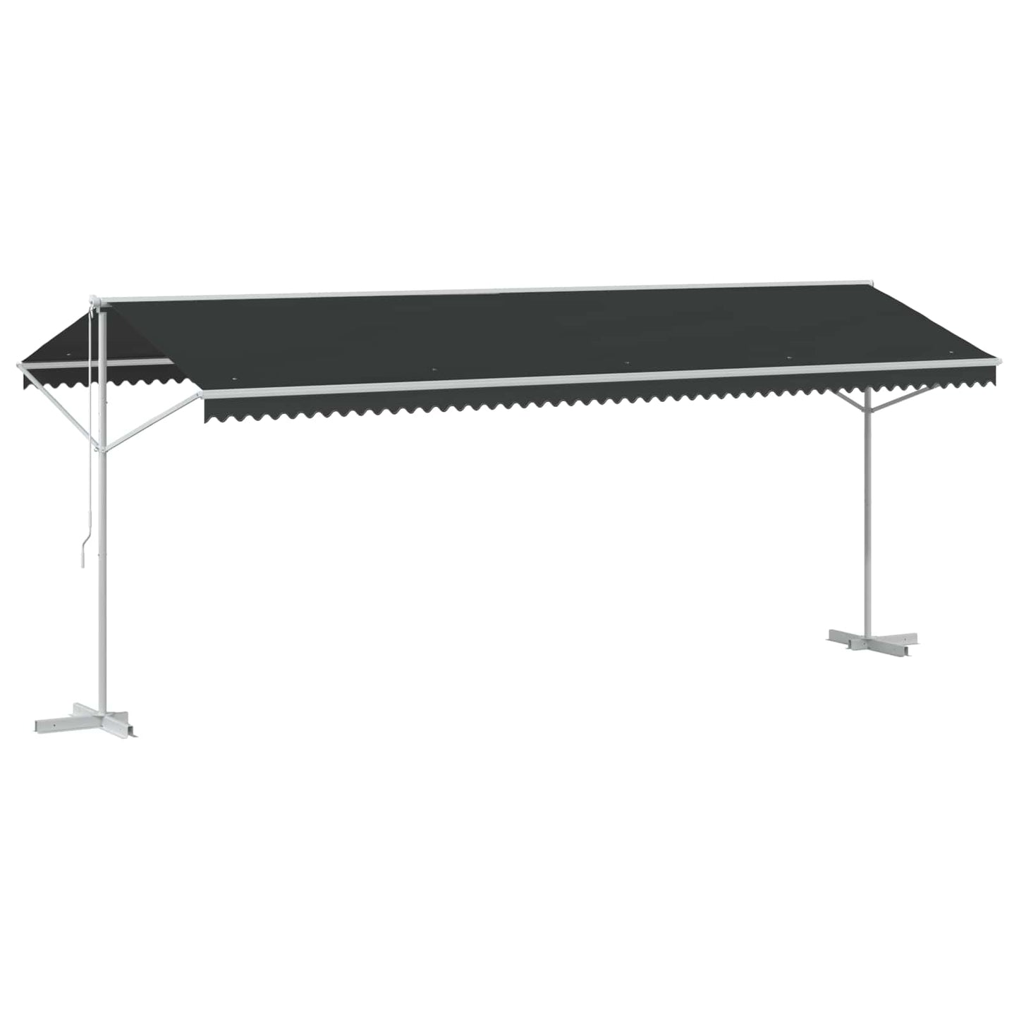 Frittstående markise Antrasitt 6 x 3 m Polyester