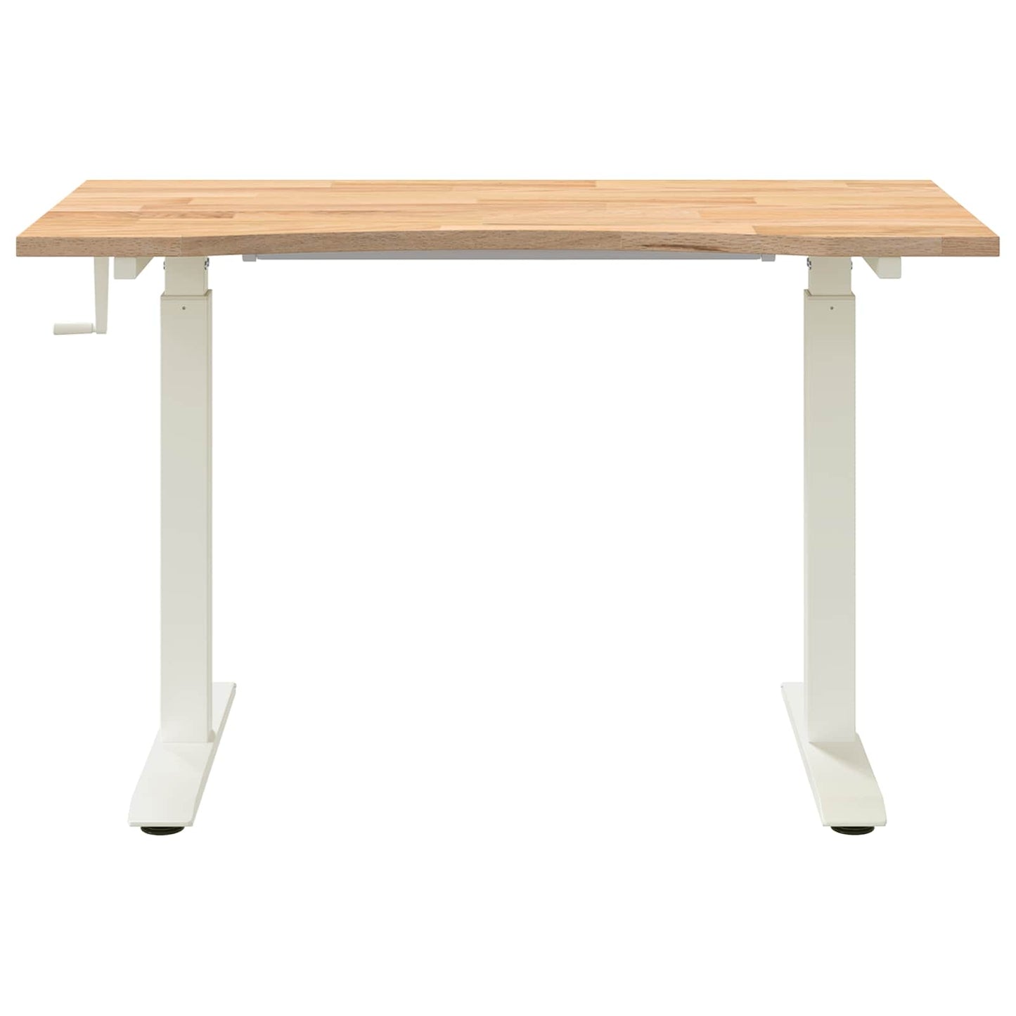 Skrivebord Hvit og Naturlig 120 x 60 cm Massivt Eiketre