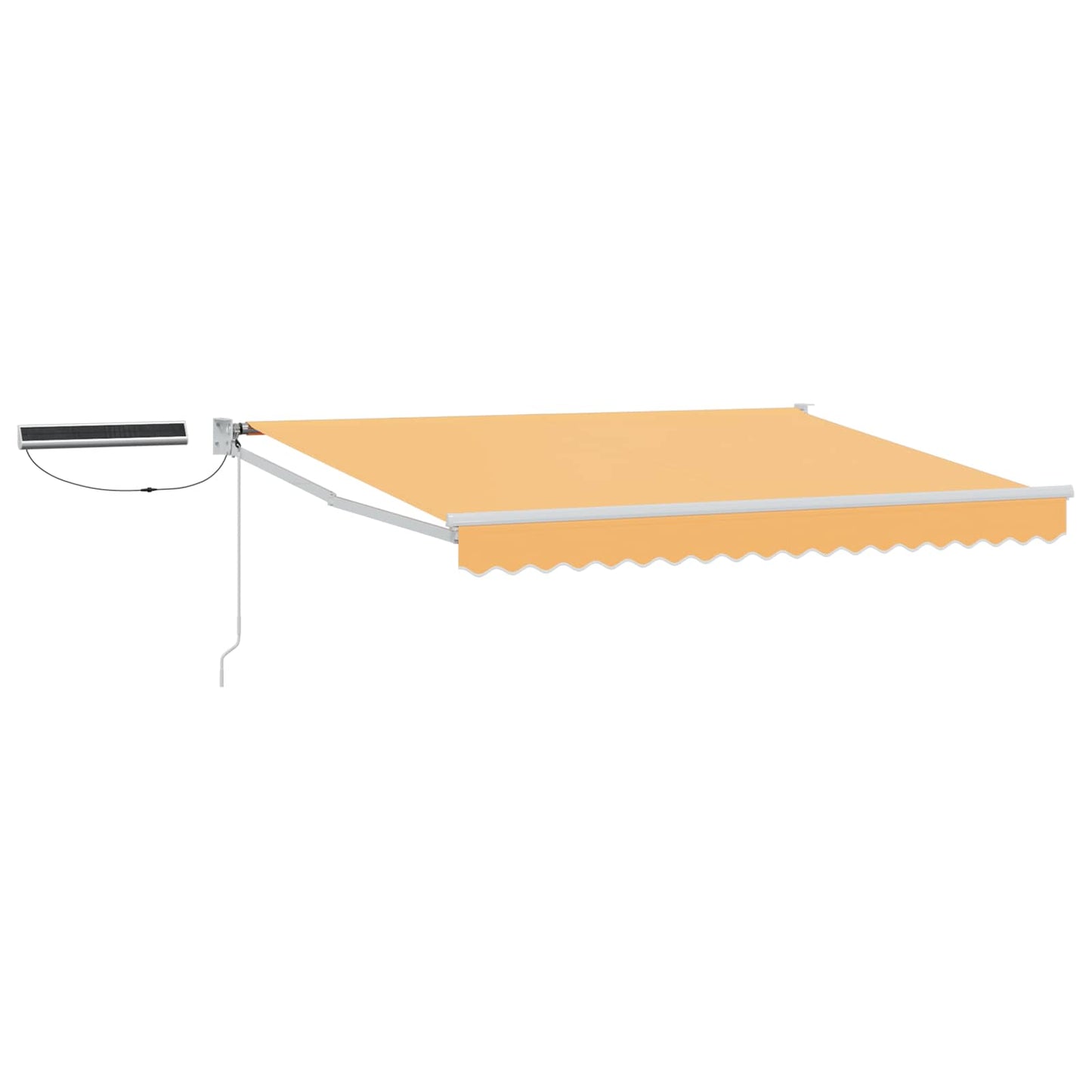 Elektrisk Utrekkbar Markise sand 100% polyester og aluminium