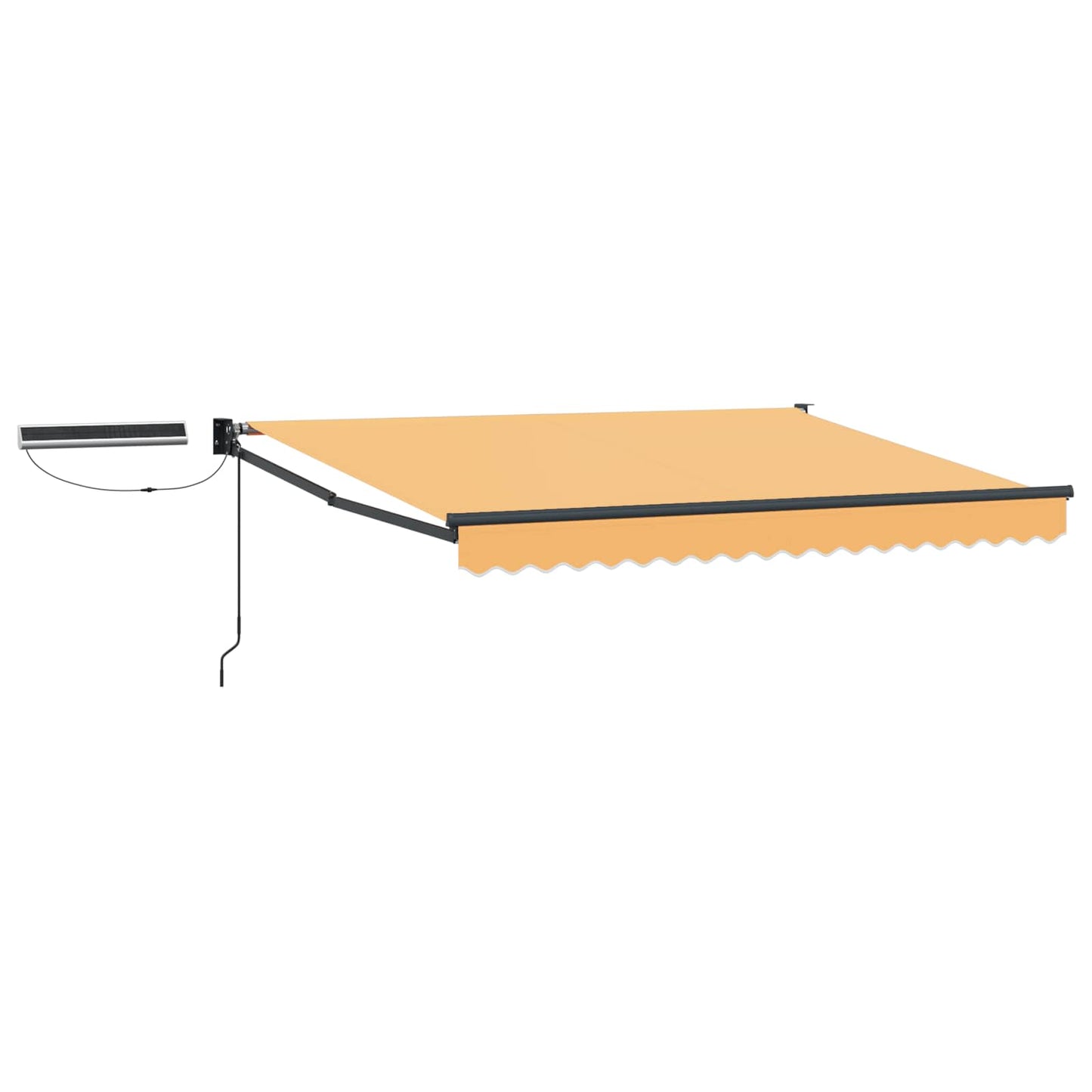 Elektrisk Utrekkbar Markise sand 100% polyester og aluminium