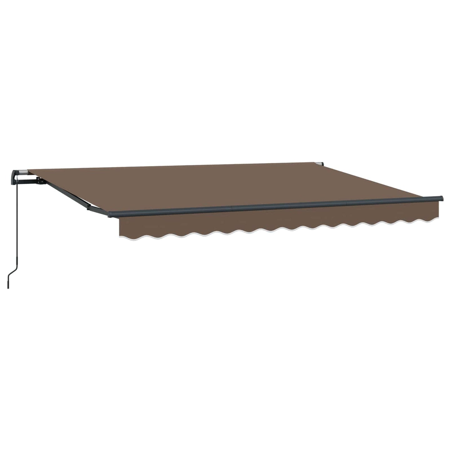 Innvendbar Markise Gråbrun 3,5 x 2 m stoff