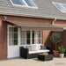 Elektrisk Utrekkbar Markise Gråbrun 100% polyester og aluminium