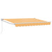 Uttrekkbar markise sand 3,5 x 2,5 m 100% polyester og aluminium