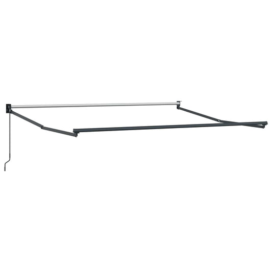 Uttrekkbar markise sand 4 × 3 m 100% polyester og aluminium