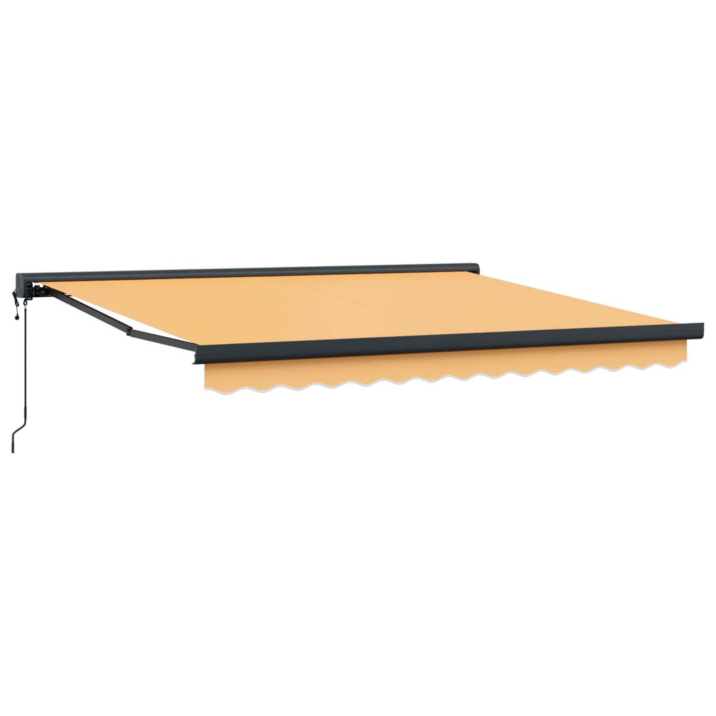 Markise sand 400 × 300 cm Polyester og aluminium
