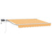 Manuell markiseramme med LEDs sand 4 × 3 m