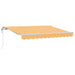 Uttrekkbar markise sand 400 × 350 cm