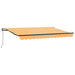 Innvendbar Markise sand 400 × 350 cm Polyester og stål