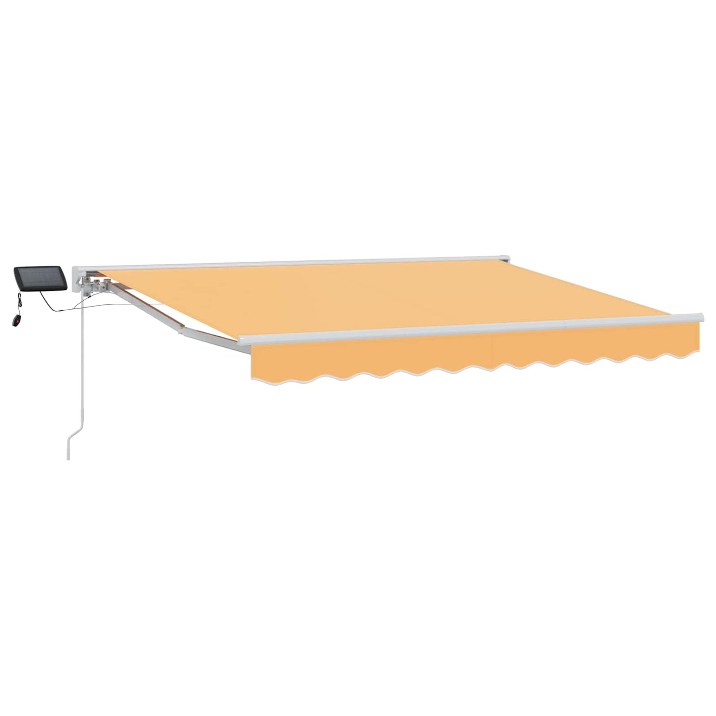 Manuell markiseramme med LEDs sand 4 × 3,5 m