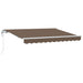 Uttrekkbar markise Gråbrun 500 × 300 cm