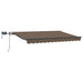 Innvendbar Markise Gråbrun 500 × 300 cm stoff