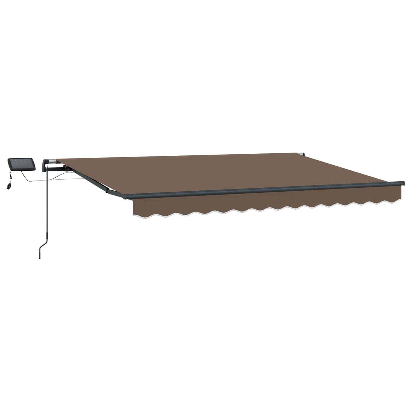 Innvendbar Markise Gråbrun 500 × 300 cm stoff