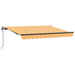 Innvendbar Markise sand 500 × 300 cm Stoff og Aluminium