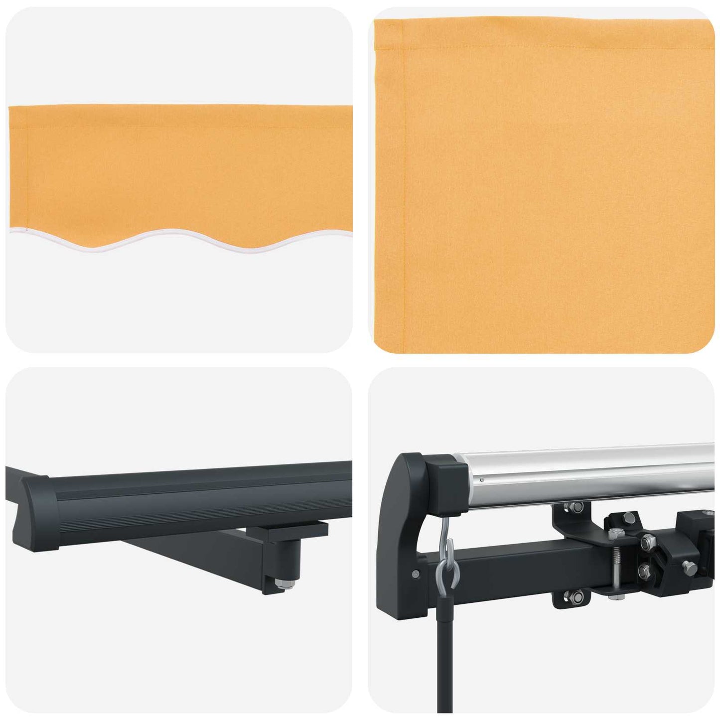 Innvendbar Markise sand 500 × 350 cm stoff