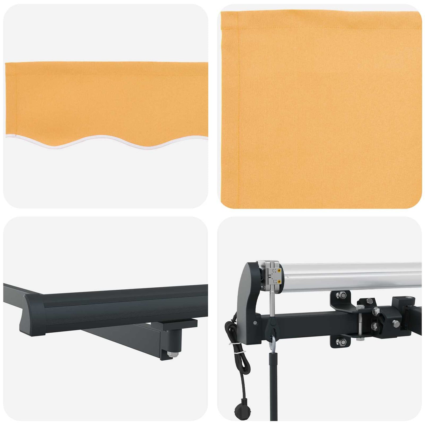 Markiseduk sand 600 × 300 cm Polyester