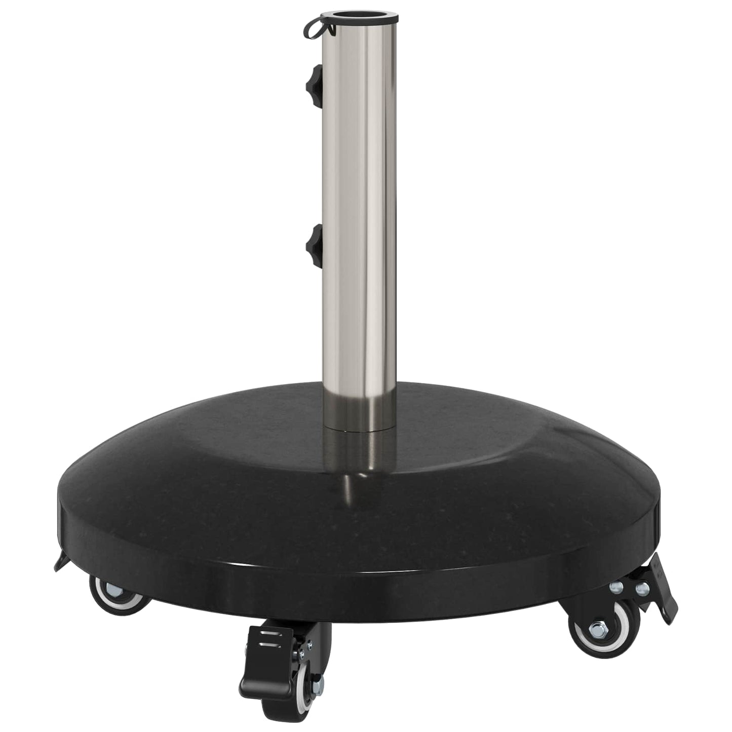 Granitt Parasolbase med hjul for 40-50 mm stolpe 29 kg Svart