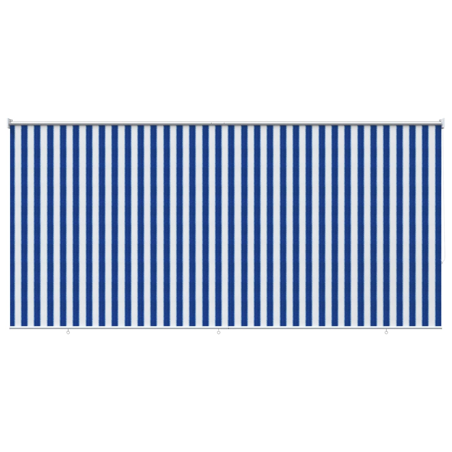 Utendørs Rullegardin 90% UV-blokk Blå og hvit stripe HDPE