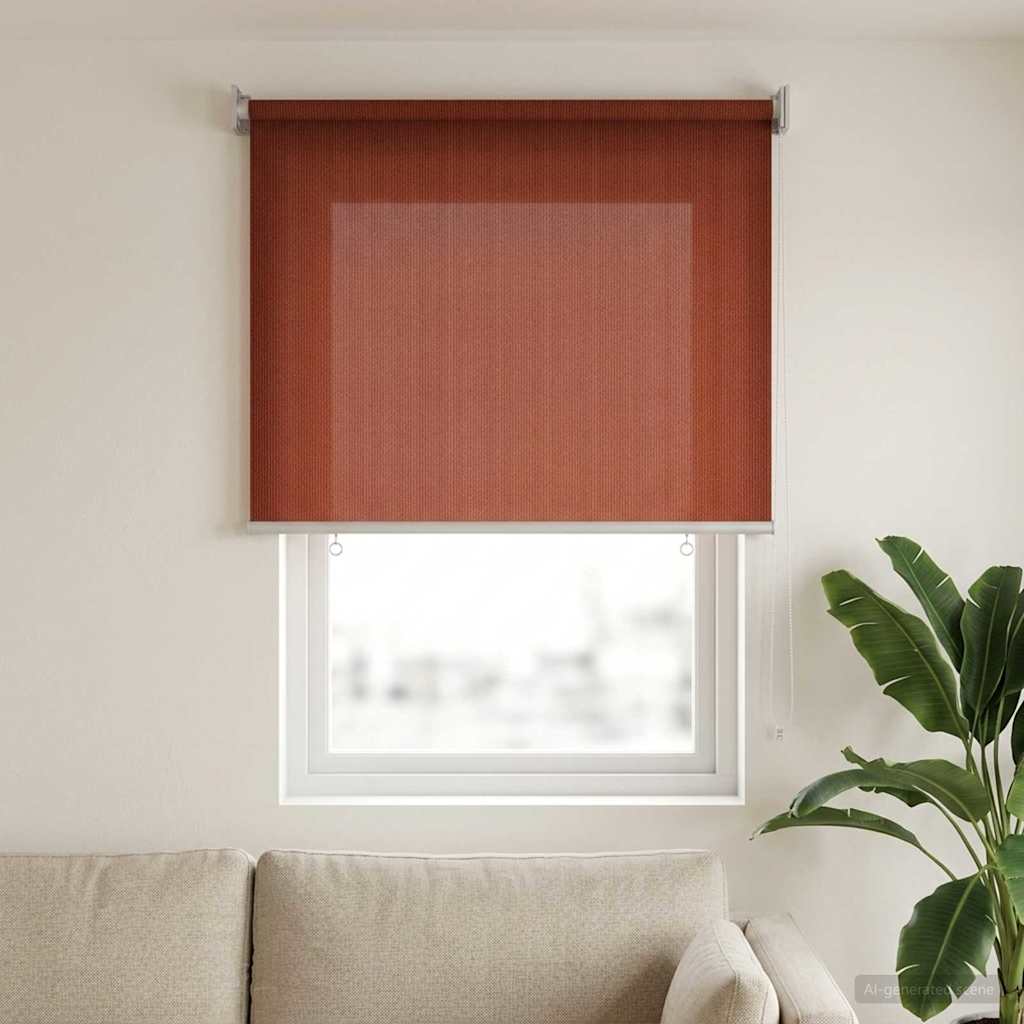 Utendørs Rullegardin 90% UV-blokk Terracotta 80 x 140 cm HDPE