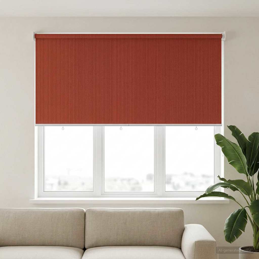 Utendørs Rullegardin 90% UV-blokk Terracotta 180 x 140 cm HDPE