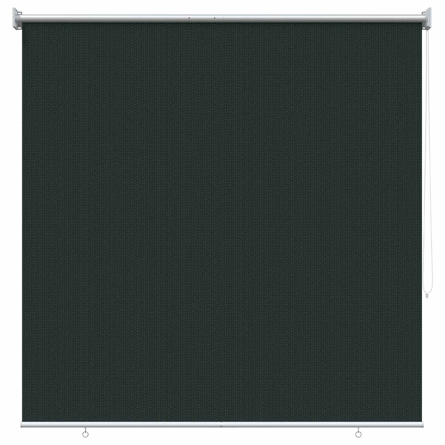 Utendørs Rullegardin 90% UV-blokk Mørkegrønn 160 x 140 cm HDPE
