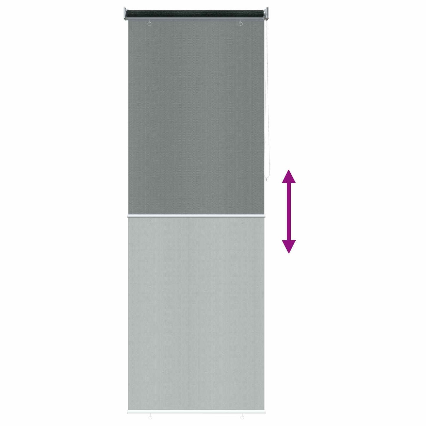 Utendørs Rullegardin 90% UV-blokk Mørkegrønn 80 x 230 cm HDPE