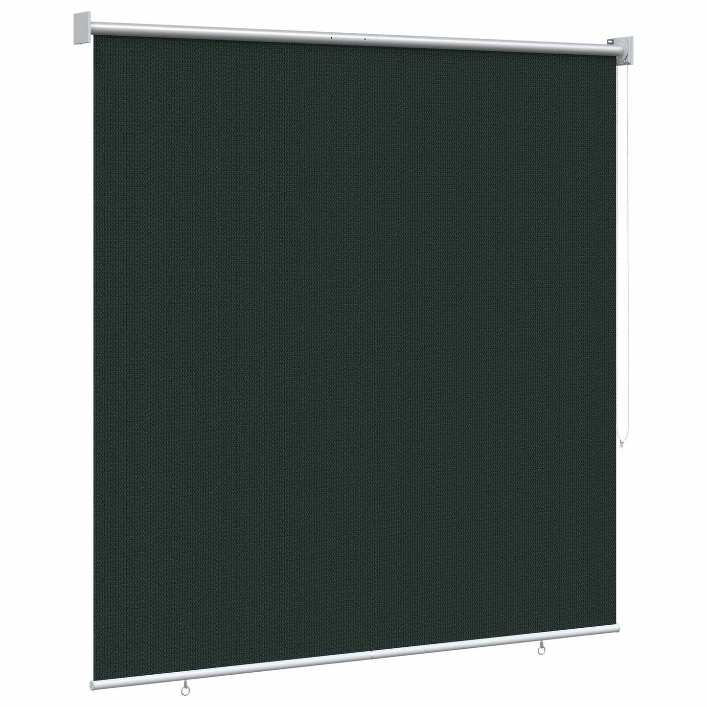 Utendørs Rullegardin 90% UV-blokk Mørkegrønn 160 x 230 cm HDPE