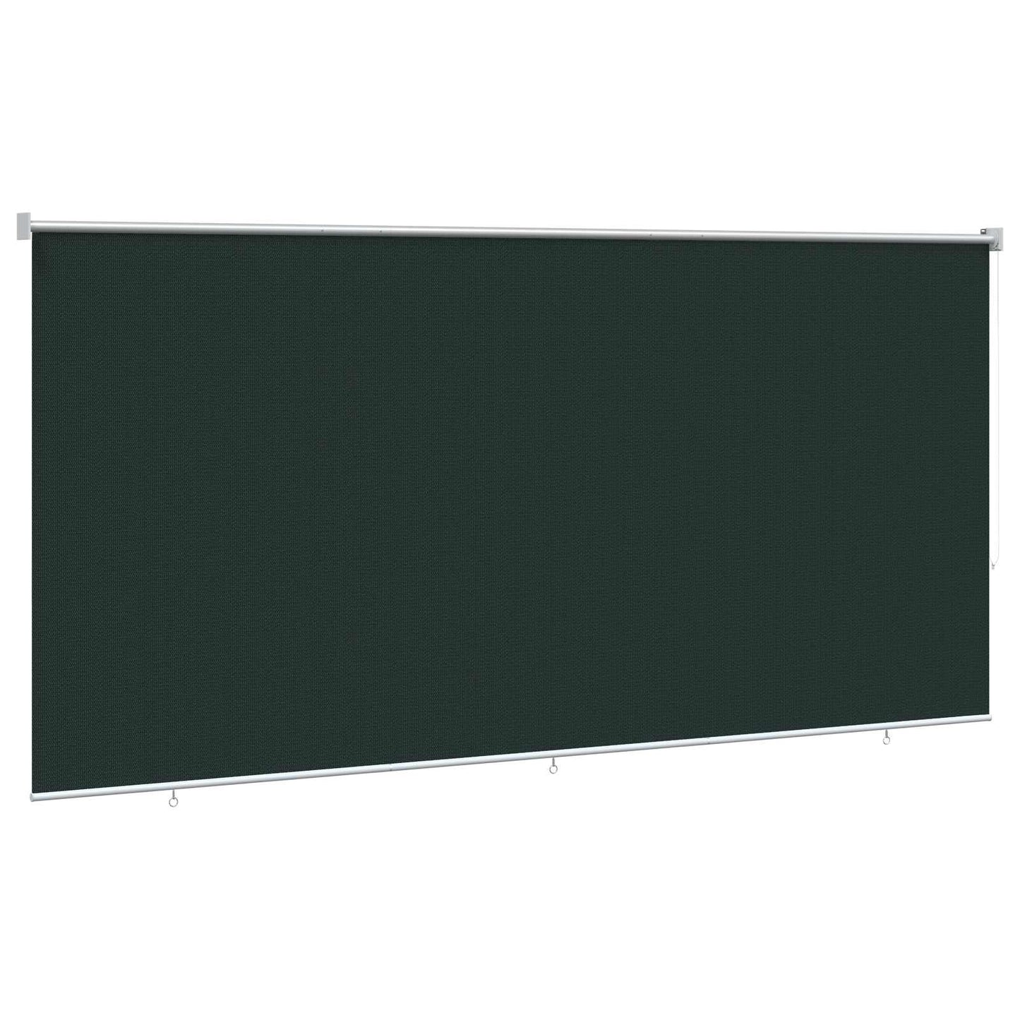 Utendørs Rullegardin 90% UV-blokk Mørkegrønn 400 x 230 cm HDPE