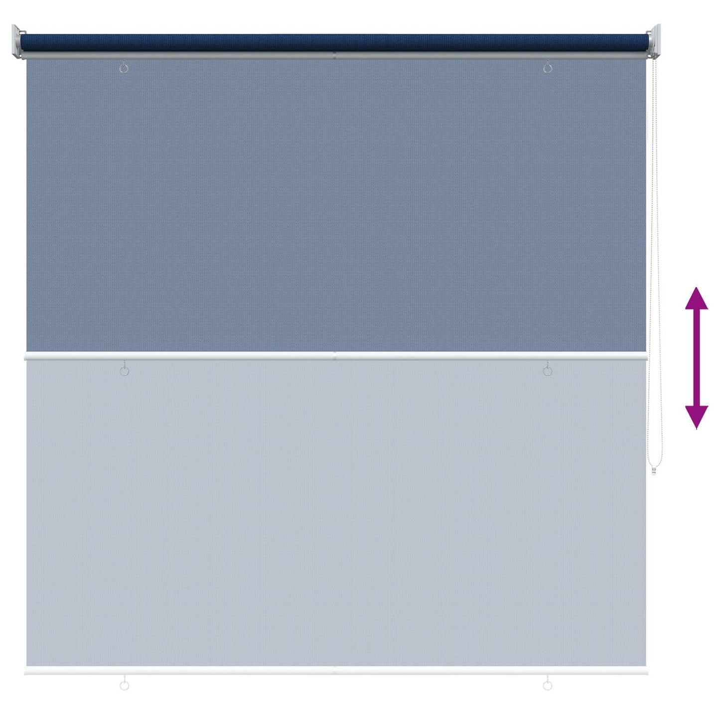 Utendørs Rullegardin 90% UV-blokk Blå 140 x 140 cm HDPE