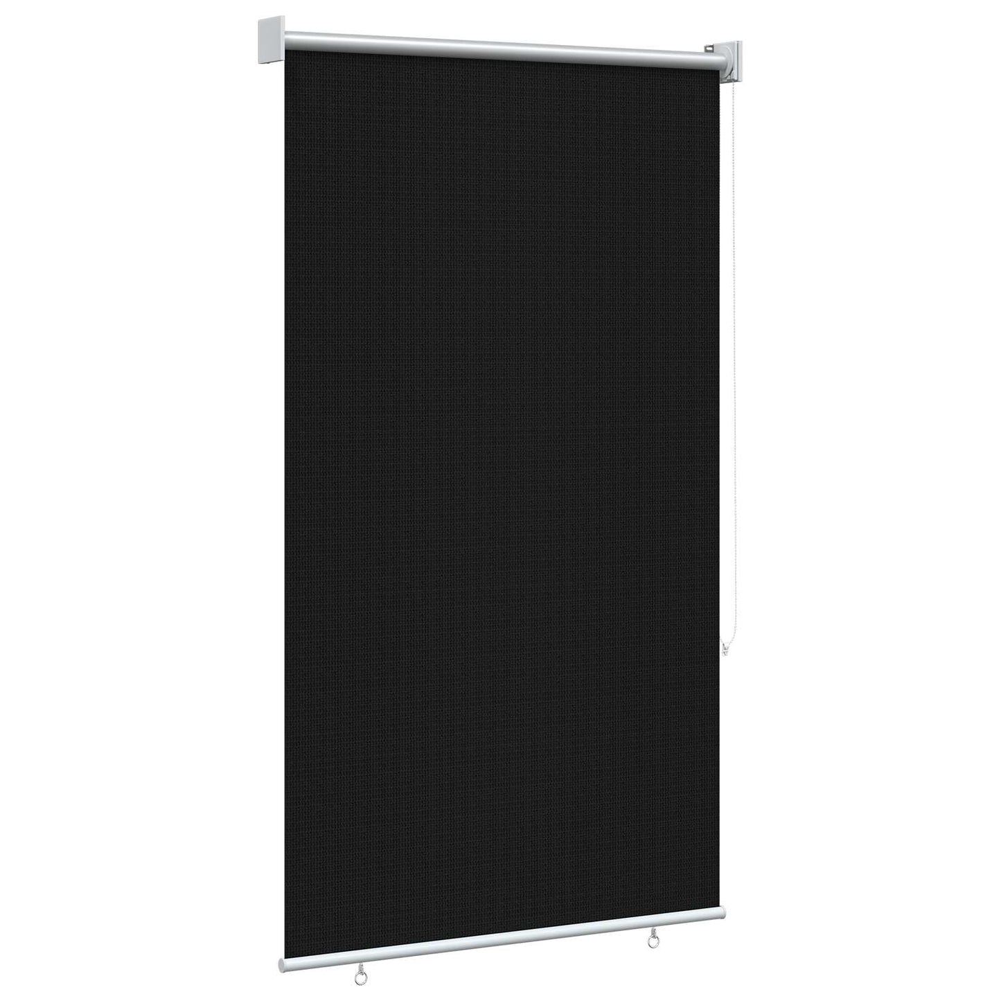 Utendørs Rullegardin 90% UV-blokk Svart 80 x 140 cm HDPE