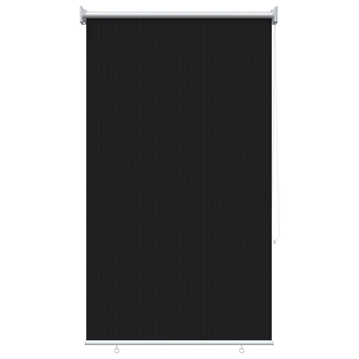 Utendørs Rullegardin 90% UV-blokk Svart 80 x 230 cm HDPE