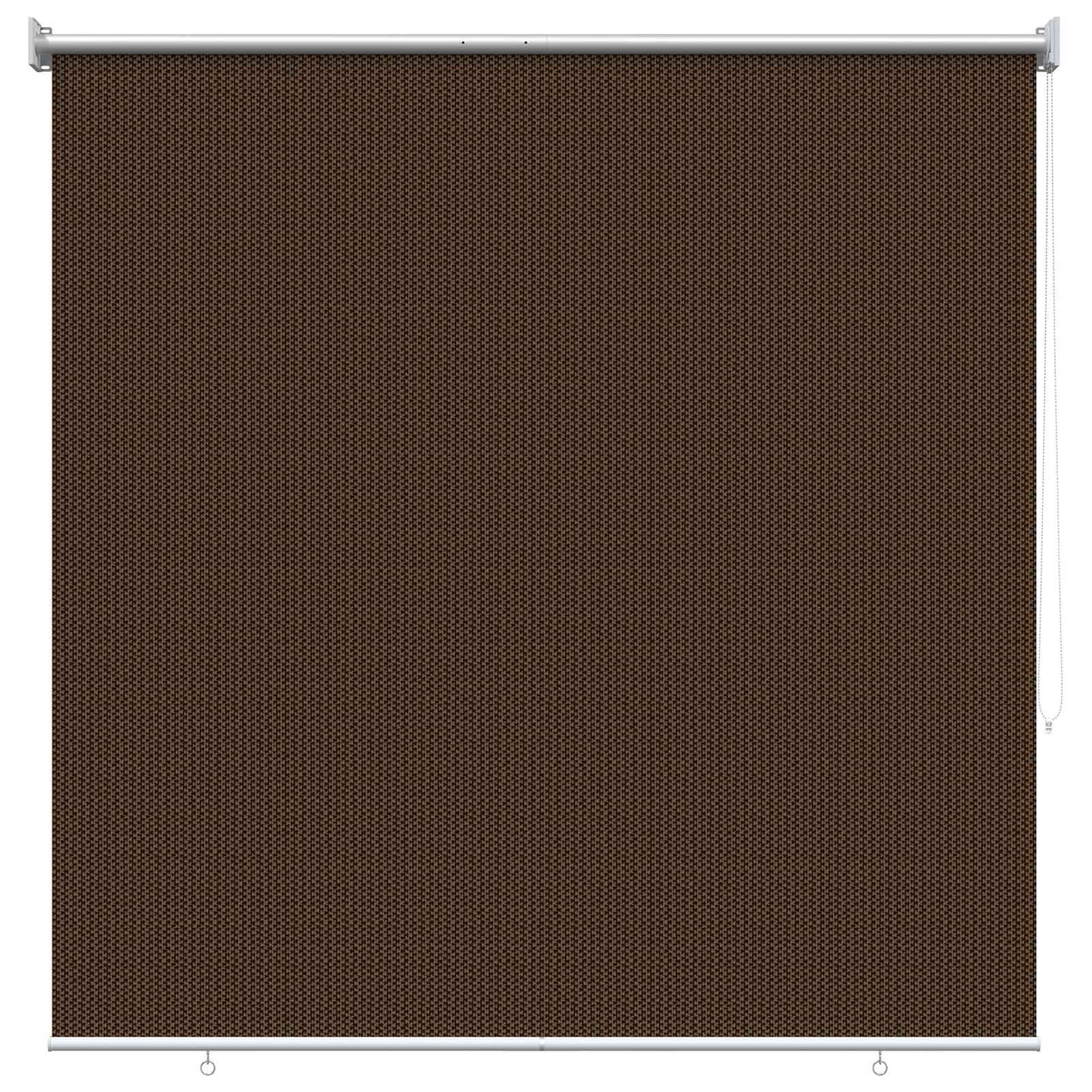 Utendørs Rullegardin 90% UV-blokk Brun 120 x 230 cm HDPE