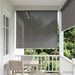 Utendørs Rullegardin 90% UV-blokk Lysegrå 220 x 140 cm HDPE