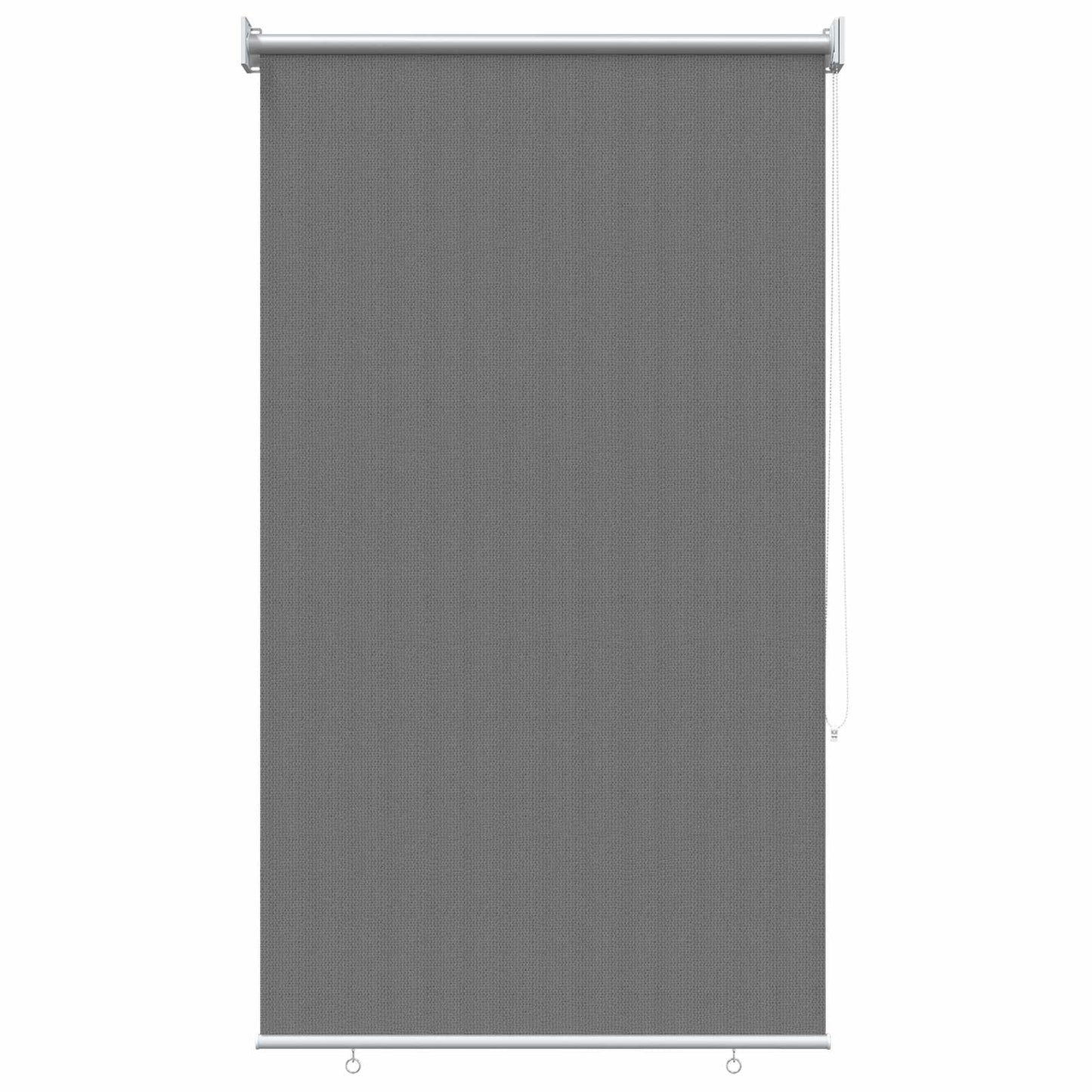 Utendørs Rullegardin 90% UV-blokk Lysegrå 100 x 230 cm HDPE