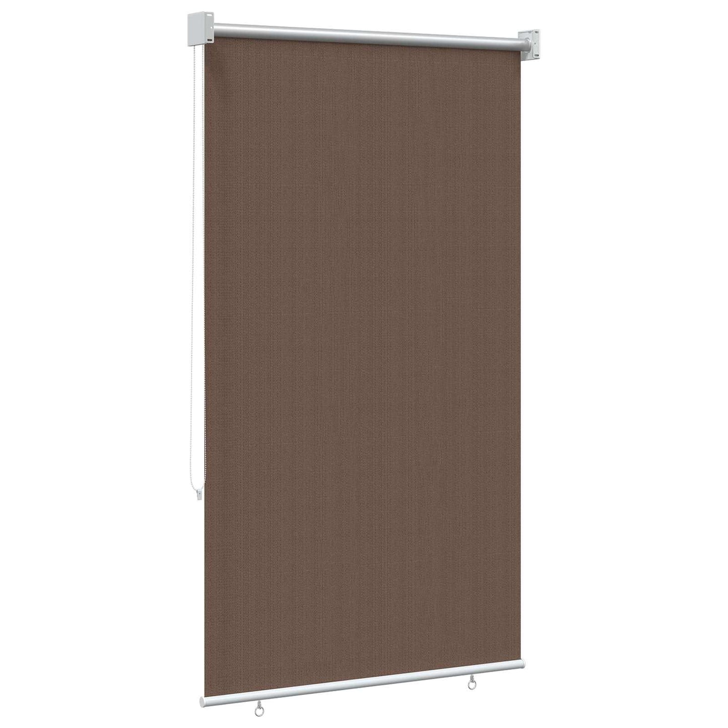 Utendørs Rullegardin 90% UV-blokk Gråbrun 60 x 140 cm HDPE