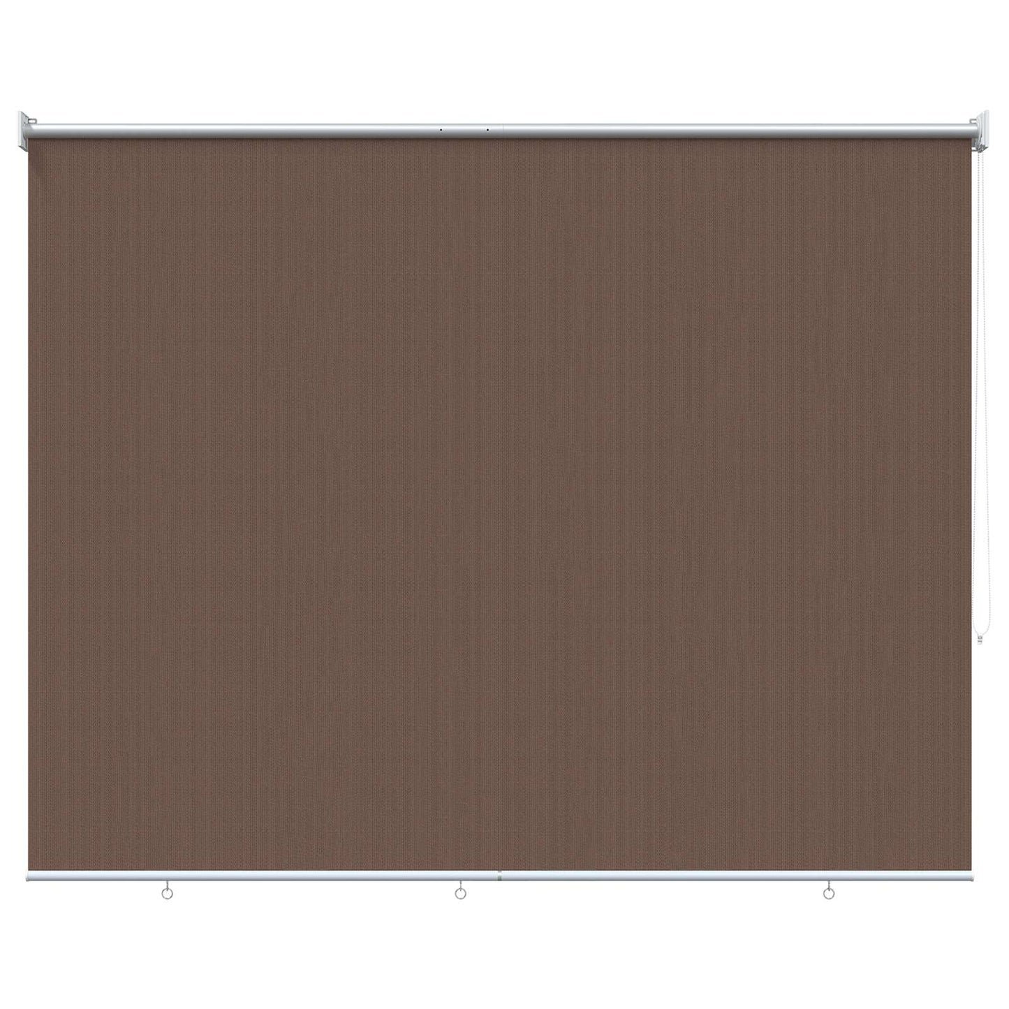 Utendørs Rullegardin 90% UV-blokk Gråbrun 120 x 140 cm HDPE