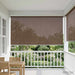 Utendørs Rullegardin 90% UV-blokk Gråbrun 180 x 140 cm HDPE