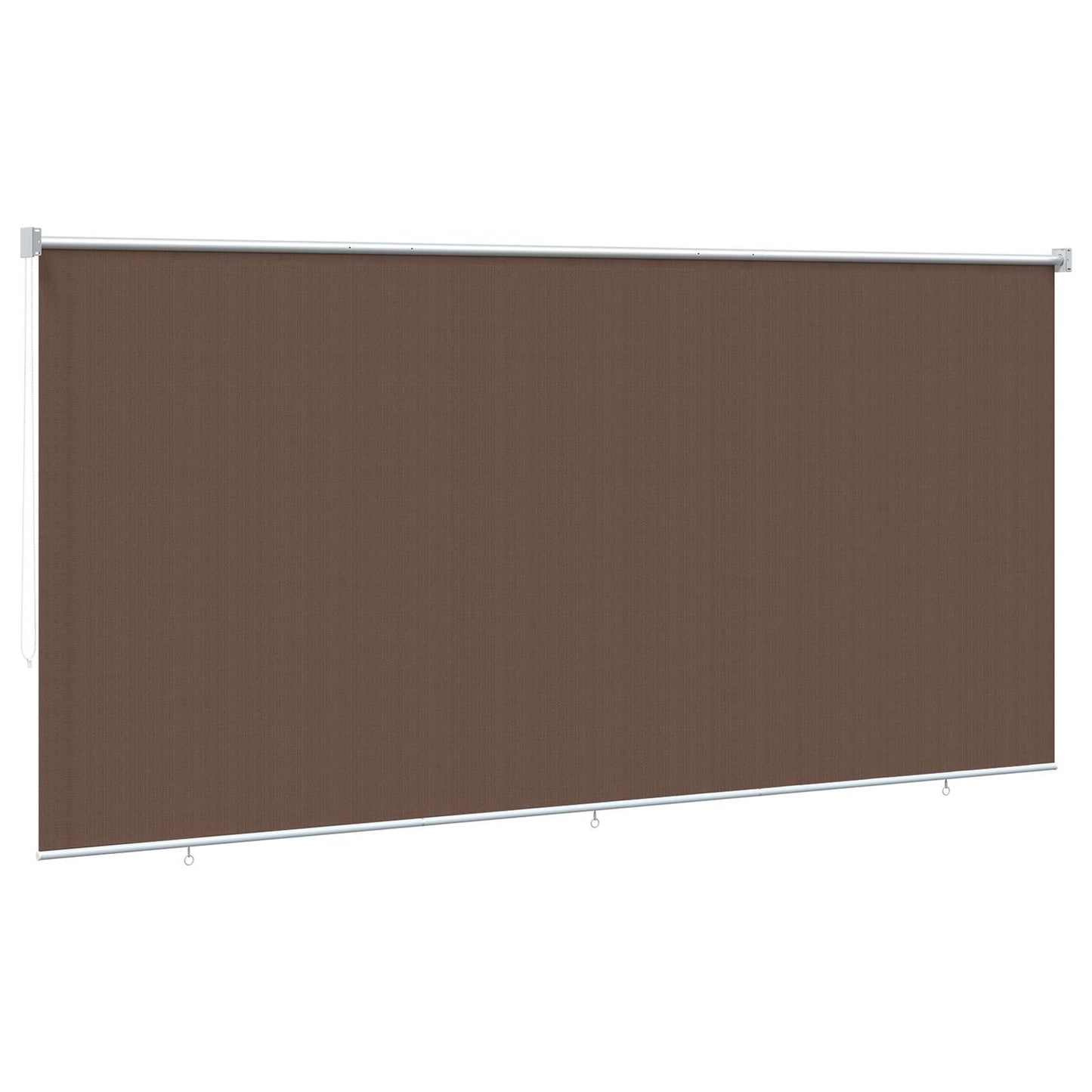 Utendørs Rullegardin 90% UV-blokk Gråbrun 240 x 140 cm HDPE