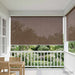 Utendørs Rullegardin 90% UV-blokk Gråbrun 140 x 230 cm HDPE