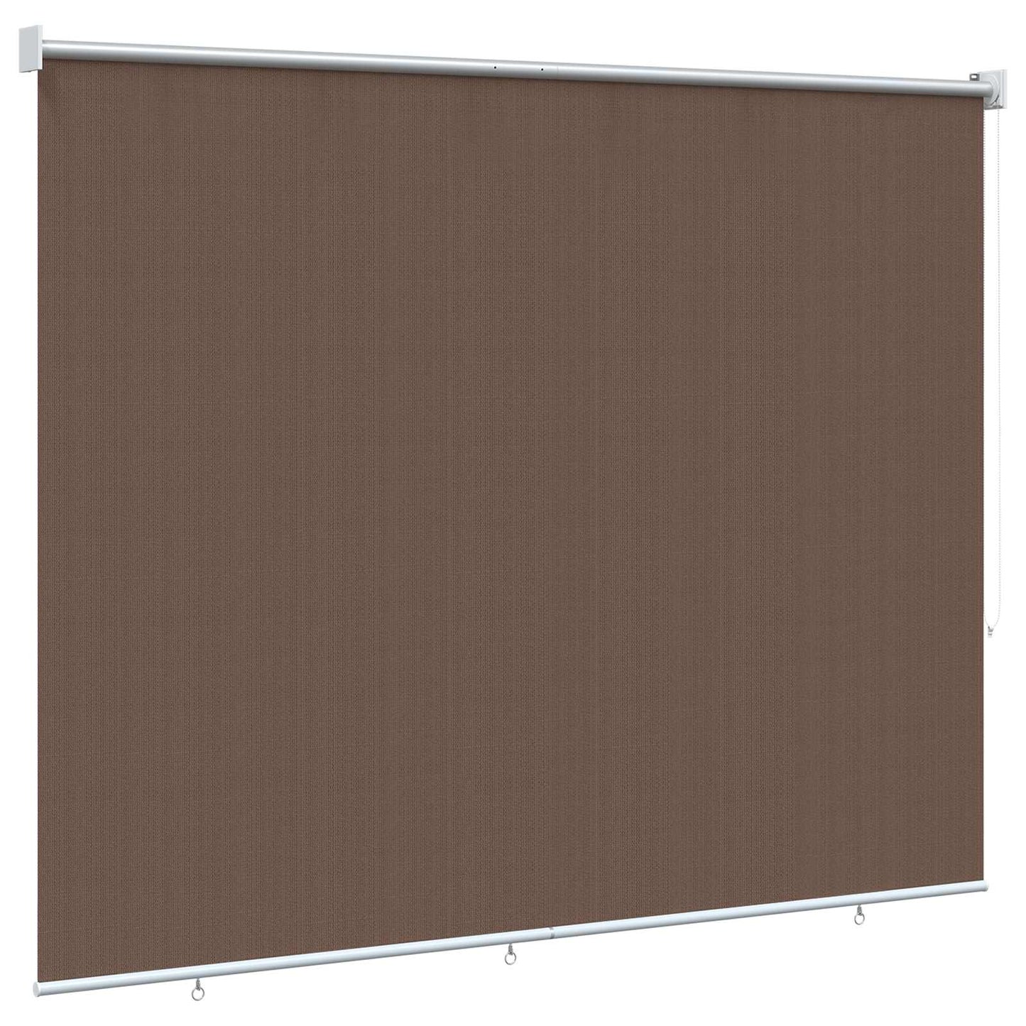Utendørs Rullegardin 90% UV-blokk Gråbrun 140 x 230 cm HDPE