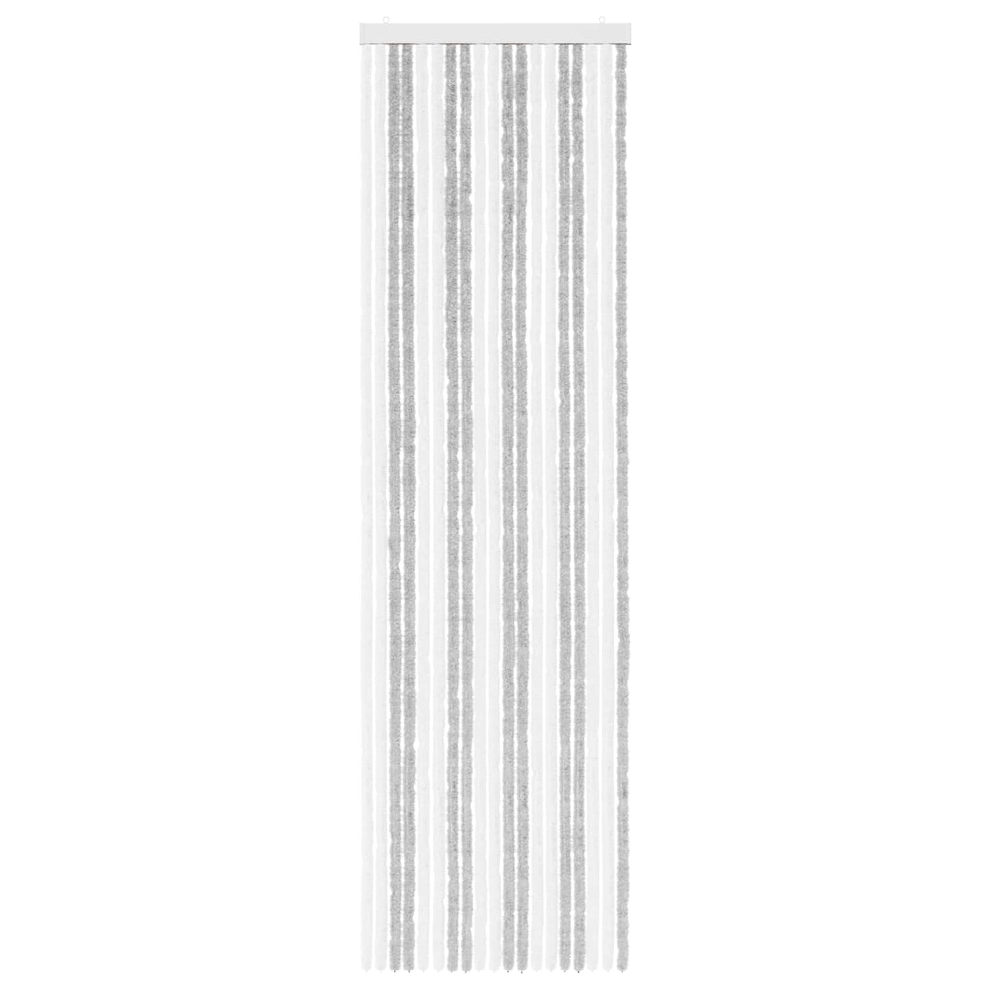 Insektgardin Chenille Lys Grå og Hvit 56 x 200 cm 100% PP