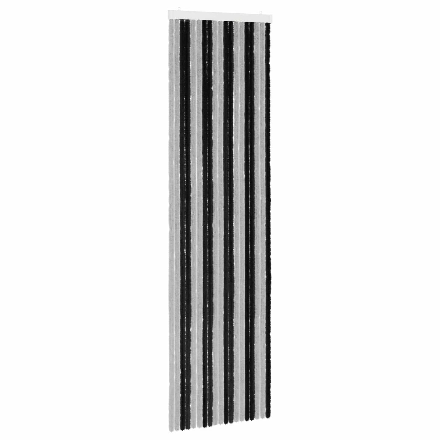 Insektgardin Chenille Grå og svart 56 x 200 cm 100% PP