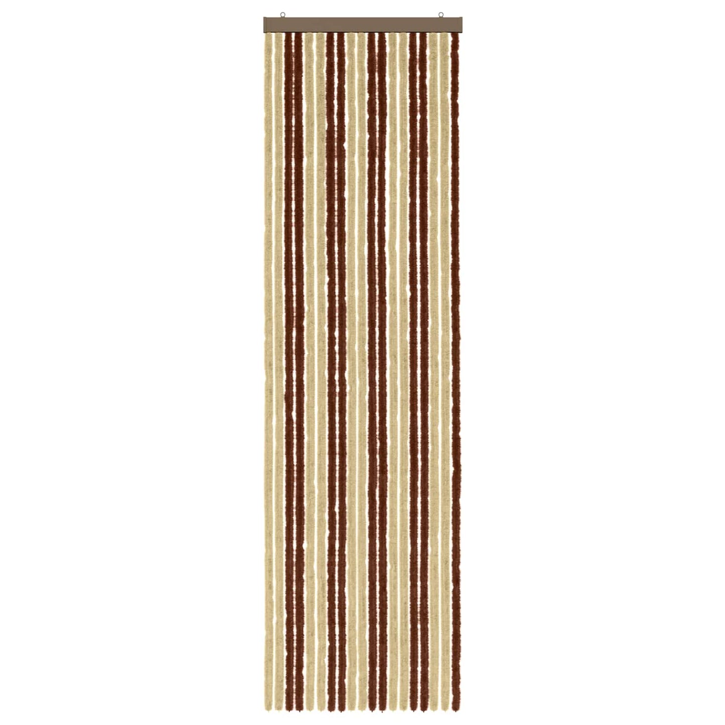 Insektgardin Chenille Brun og Beige 56 x 200 cm 100% PP