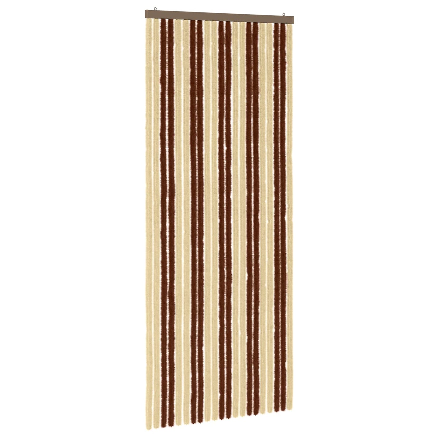 Insektgardin Chenille Brun og Beige 90 x 220 cm 100% PP