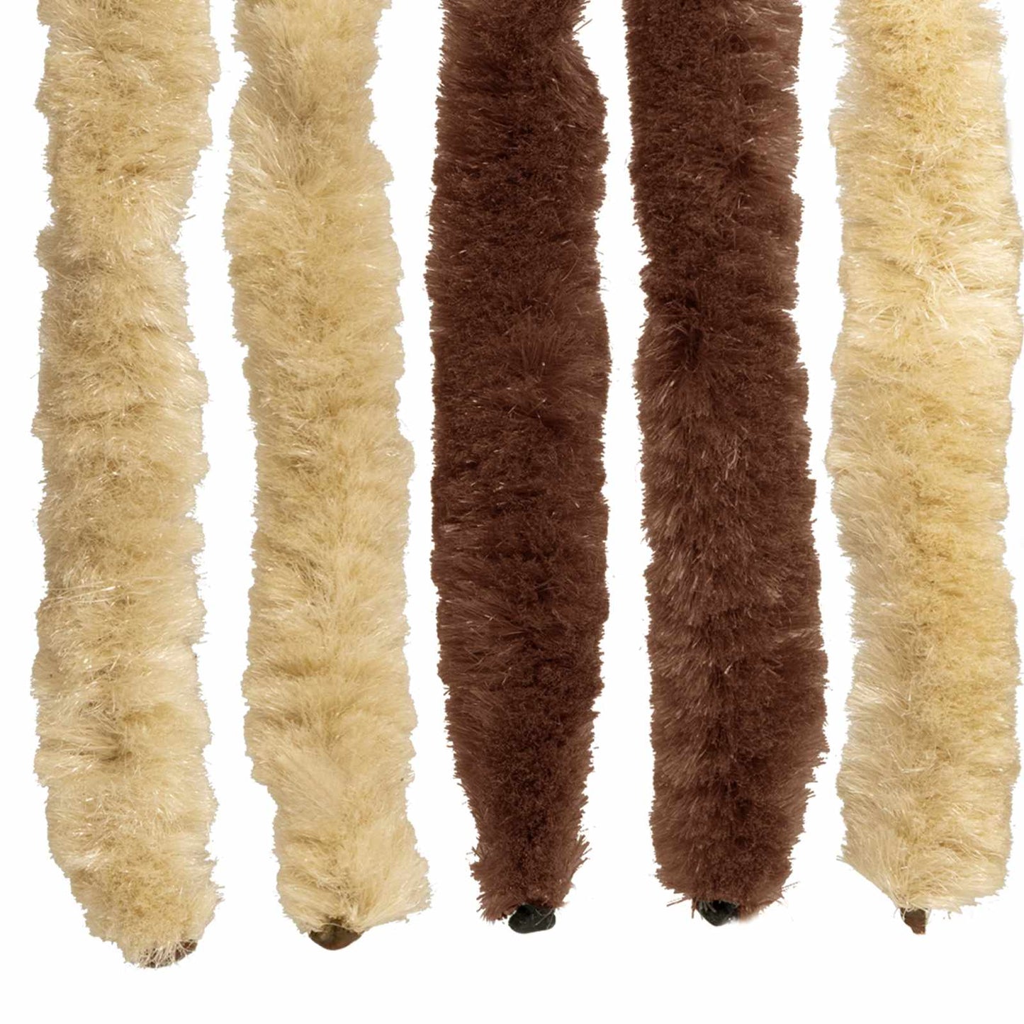 Insektgardin Chenille Brun og Beige 100 x 200 cm 100% PP