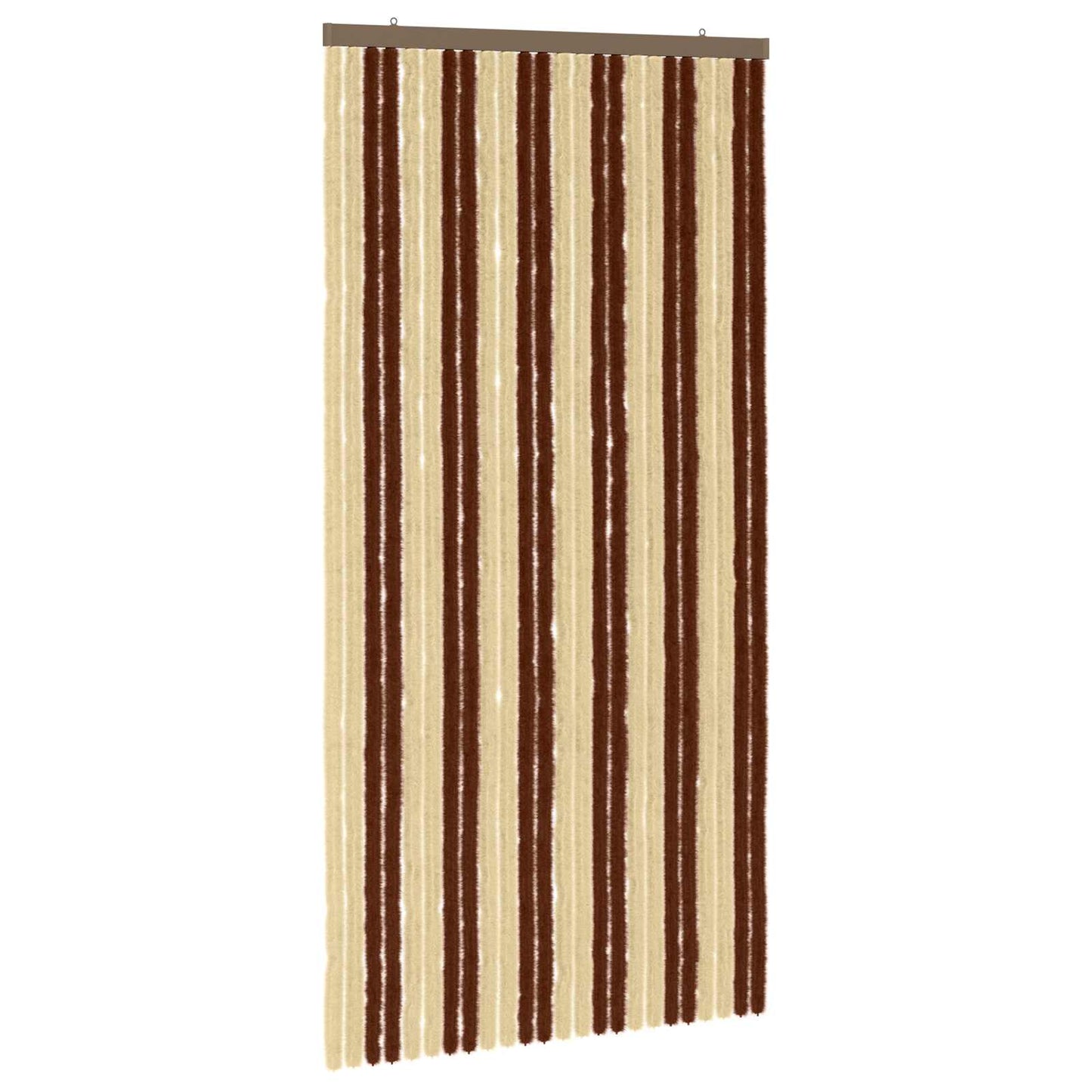 Insektgardin Chenille Brun og Beige 100 x 200 cm 100% PP